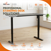 Nouvelle conception de bureau debout en fer forgé de style victorien, personnalisable, avec hauteur réglable électroniquement, pour usage commercial