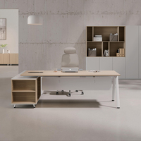 NOEL Bureau de direction modulaire tout-en-un avec cloisonnement, poste de travail en MDF, fabricant de bureaux informatiques