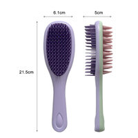 Ionic femmes large coussin d'air brosse à cheveux ABS cheveux humides/secs démêlant Salon cuir chevelu Massage peigne antistatique coiffure en boîte