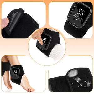 Masseur de cheville sans fil chauffant et vibrant, minuterie intelligente, appareil de soin de la cheville portable rechargeable - Product Image 4