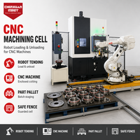 Bras robotisé CNC haute efficacité pour le chargement et le déchargement, ligne automatisée pour l'atelier de production de boîtiers de roulements