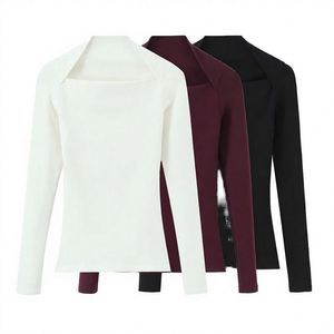 Women's Summer Satin Button Blouse New Fashion High-Grade <b>Silky</b> Long-Sleeve Casual Loose Pure Color Luxury Texture Breathable - Product Image 2