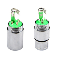 Conector XLR Macho/Hembra de 3 Pines Chapado en Oro con Código de Color para Mezclador de Audio Profesional, Micrófono, Sistema de Sonido de Escenario, Compatible con Neutrik