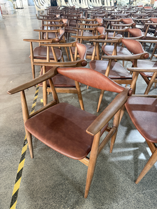 Fauteuil de <span class=keywords><strong>salon</strong></span> moderne en bois de frêne massif avec dossier flottant, finition à pores ouverts, fauteuil d'appoint rembourré <span class=keywords><strong>pour</strong></span> <span class=keywords><strong>salon</strong></span> - Product Image 6