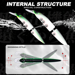 Marque Hunthouse personnalisée brochet flottant Topwater Long Shot <span class=keywords><strong>Jerkbait</strong></span> leurre méné multi-joint appât dur - Product Image 3