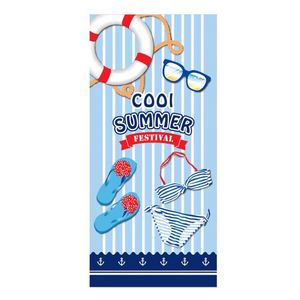Compact Microfiber Towels with Digital Printed Logos Cheap Wholesale Beach Towels Suitable for <b>Bathing</b> and Swimming Pools - Product Image 1