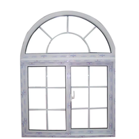 Fenêtre coulissante française en PVC UPVC populaire avec design de grille de fenêtre Fenêtres de maison