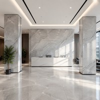 Henglicai moderne marbre pierre bâtiment façade ACP panneau Composite en aluminium pour salle de bain Sandwich matériaux de Construction ACM