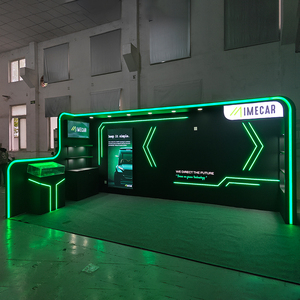 منصة عرض LEGOBOOTH BACKLIT-004 سهلة التركيب 10×10 قدم بتصميم مخصص وشريط إضاءة نمطي للمعارض التجارية في 30 دقيقة - Product Image 1