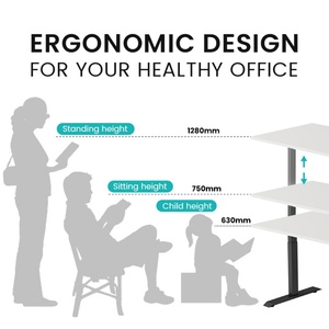 Escritorio Ergonómico de Altura Ajustable, Escritorio Eléctrico para Trabajar de Pie, Escritorio de Oficina en Forma de L, Compra al por Mayor, Escritorio de Oficina Ajustable - Product Image 3