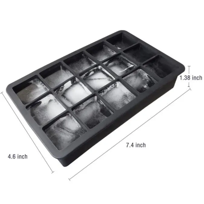 Factory Directly Ice Cream Mold for Kid Set Silicone Ice Cube Tray For Freezer With Removable Lids