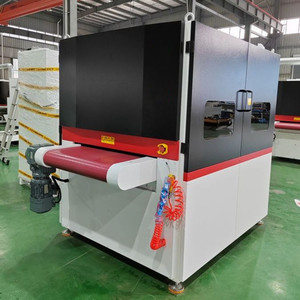 Machine à ébavurer automatique de 800 mm avec boîte de vitesses pour l'ébavurage des tôles métalliques, le arrondissement des bords, l'élimination des oxydes et la finition orbitale - Product Image 4