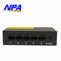 Switch Ethernet de bureau métallique empilable 5 ports 10/100 Mbps avec QoS, Plug & Play pour la maison, le bureau et les caméras IP, capacité de commutation 1,0 Gbit/s, en stock