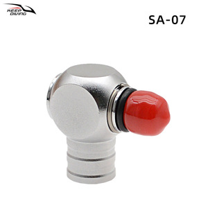 Adaptador de Manguera Larga y Corta de Baja Presión para Segunda Etapa de Conector de BCD de Buceo, Fabricado en Taiwán, 360 ° Equipo Rotatorio - Product Image 6