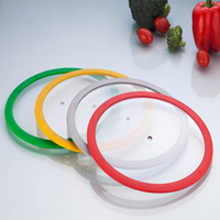 Couvercle en verre trempé en silicone d'usine avec poignées et boutons d'ustensiles de cuisine pour casserole à frire