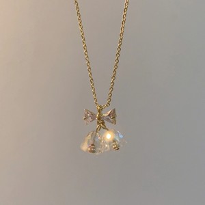 Collar de Plata de Ley S925 con Forma de Corazón y Lazo, con Circonita, Diseño Japonés de Alta Gama, Lujoso, Dulce y Femenino - Product Image 2