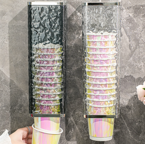 Dispensador de Vasos de Papel Desechables para Café, Soporte de Plástico de Pared, Gran Capacidad, Nuevo Diseño, Venta al Por Mayor - Product Image 4