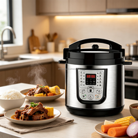 Autocuiseur Électrique Grande Capacité avec Cuve Intérieure Spacieuse pour Cuisson Rapide, Idéal pour la Maison, les Fêtes, les Petites Entreprises de Restauration et les Ventes en Gros