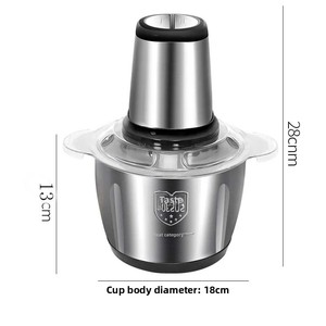 <span class=keywords><strong>Picadora</strong></span> de Carne Eléctrica de Acero Inoxidable de 5L con Engranaje Ajustable, Procesador de Alimentos Automático para el Hogar, <span class=keywords><strong>Picadora</strong></span> Compacta de 250W - Product Image 5