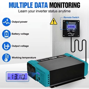 Inversor de Onda Sinusoidal Pura de 1100W 2200W Pico, 12V DC a 230V AC, Puertos USB QC3.0, Pantalla LCD, Modo ECO, Certificado CE para Autocaravanas y Campers - Product Image 5