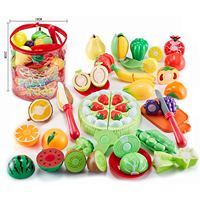 Jouets de cuisine pour enfants d'âge préscolaire, faire semblant de couper des pizzas, des fruits, des légumes, des aliments factices, ensembles de jouets pour enfants, filles, garçons, cadeau d'anniversaire