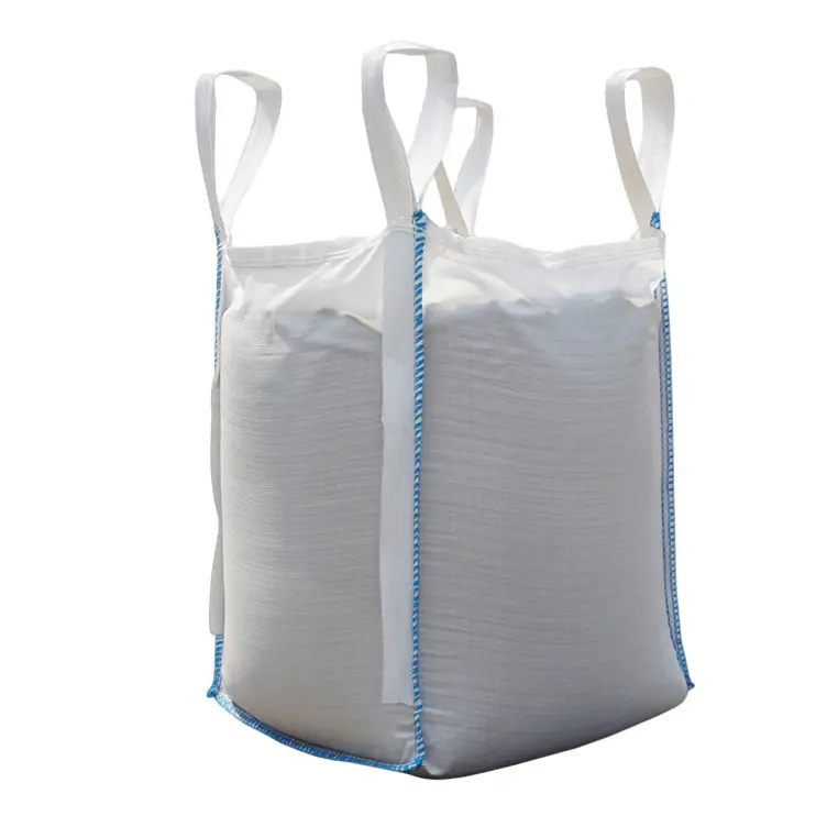 Factory Wood Pellets Jumbo Bag 1000kg 1.5 Ton Big Bulk Bag Food Grade PP Material Flat Bottom
