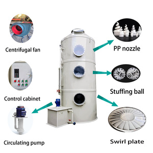 Công nghiệp ướt Scrubber hệ thống axit kiềm khí Scrubber cơ giới bơm-được trang bị loại bỏ bụi Thiết bị làm sạch không khí thiết bị - Product Image 2