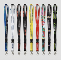 Lanière personnalisée en polyester de haute qualité avec impression par sublimation, motif personnage de dessin animé, porte-badge et décapsuleur