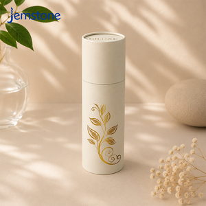 Boîte d'emballage cylindrique en carton robuste, personnalisée, biodégradable, résistante à l'humidité, pour urne, tube de dispersion - Product Image 1