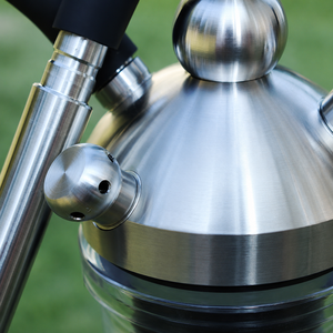 Chicha à boule en acier inoxydable de qualité supérieure 50 cm, un seul tuyau, port magnétique, coffret cadeau, kit de tige, base en verre en option, vente en gros - Product Image 3