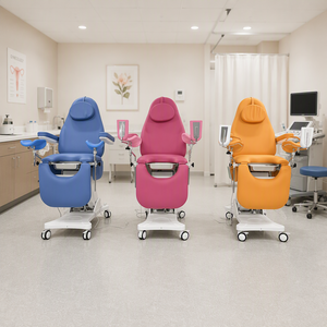 Table d'examen gynécologique haut de gamme, <span class=keywords><strong>fauteuil</strong></span> gynécologique avec élévateur électrique, table d'examen obstétrical pour hôpital, OB GYN - Product Image 3