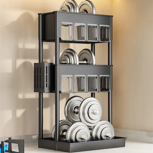 Scaffale portaoggetti <span class=keywords><strong>da</strong></span> cucina a più livelli, organizer per <span class=keywords><strong>spezie</strong></span>, <span class=keywords><strong>porta</strong></span> utensili, grande capacità, supporto rinforzato. - Product Image 1