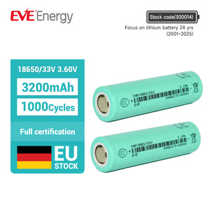 แบตเตอรี่ EVE 18650 3300mAh ความจุสูง ชาร์จได้ ลิเธียมไอออน 3.6V สำหรับสกู๊ตเตอร์ แบตเตอรี่ 18650 - Product Image 1