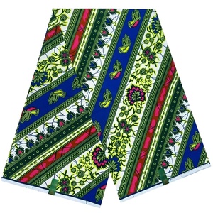 Tissu imprimé <span class=keywords><strong>africain</strong></span> 100 % coton, best-seller, <span class=keywords><strong>pagne</strong></span> nigérian Batik Ankara pour la confection de robes, 6 yards 21H260511 - Product Image 2