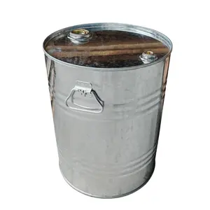 50 리터 타이트 헤드 아연 도금 스틸 드럼 뚜껑과 손잡이이있는 재활용 배럴 버킷 메탈