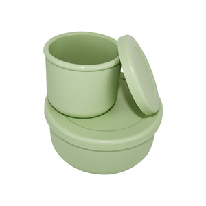 2 pieces /set Food Grade Silicone Lunch Box Durable and Convenient Folding Lunch Box Food Storage Containers With Lid