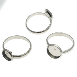 Base Ajustable de Acero Inoxidable para Anillos, Componente Metálico Redondo para Fabricación de Joyería - Product Image 5
