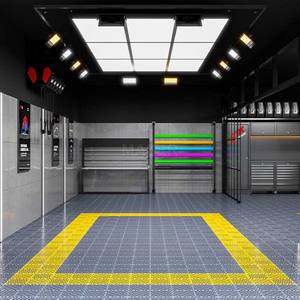 Заводская распродажа, плоская светодиодная Светодиодная лампа для автопромыслового освещения для гаража, 9-сетчатый светильник для автомобильной мастерской - Product Image 1