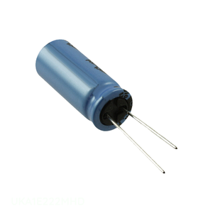 ตัวเก็บประจุเรเดียล25V 2200 uF ฝาปิดรู UKA1E222MHD 2200 uF 20% - Product Image 1