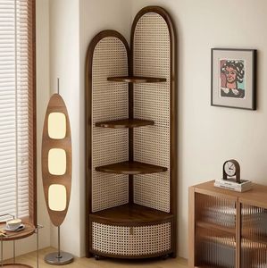 Paravent moderne en rotin à trois tours, durable, facile à installer pour le salon, décoration d'angle de canapé, mur, mariage, anniversaire - Product Image 1