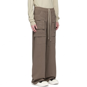 Pantalones Deportivos de Moda para Hombre, Cintura Elástica con Cordón, 100% Algodón, Paneles Acolchados, Estilo Cargo - Product Image 4