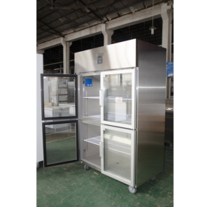 Thương mại bánh thẳng đứng mát làm mát bằng không khí tủ đông với cửa kính dẫn chiếu sáng & tự động rã đông để hiển thị các món nướng - Product Image 3