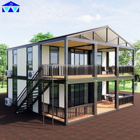Construction rapide de villa de luxe à ossature en acier de style moderne haut de gamme avec prise en charge de la personnalisation