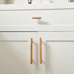 Nordic Brass Small Handle Natural Color Ball Cabinet Door Wardrobe Cupboard Minimalist Light Luxury <b>Drawer</b> Knob - Product Image 3