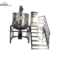 Olla Mezcladora Inclinable con Raspador para Caramelos, Salsas y Condimentos, Procesamiento Industrial de Alimentos