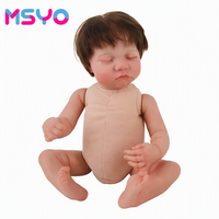 Poupée Reborn de 18 pouces pour filles, en vinyle souple, jouet éducatif pour bébé, cadeau pour nouveau-né