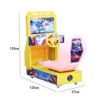 Machine de jeu de course de karts Super Sprint, simulateur de course d'arcade avec mouvement pour enfants, machine de jeu d'arcade intérieure