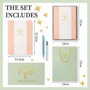 Cuaderno de Papel de Alta Calidad de 80 g/m² con Marcador de Cinta en una Elegante Caja de Regalo y con Bolígrafo de Regalo - Product Image 6