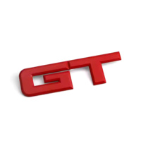 Autocollant de voiture en métal chromé 3D GT, emblème, badge de coffre arrière, décalcomanies pour Ford F150 Mustang Shelby GT500 GT350, style logo GT