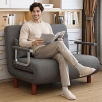 Canapé-lit pliable multifonctionnel moderne pour la maison et le bureau, avec oreiller, idéal pour la chambre d'amis